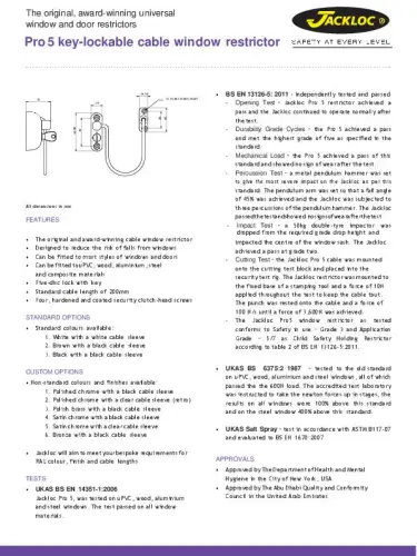 Pro 5 Duo Datasheet
