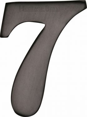 Click Here To Enlarge This Photo Of C1568 7-MB Heritage Brass Numeral 7 Self Adhesive 51mm (2") Matt Bronze Finish