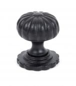 83507 From The Anvil Black Cabinet Knob (with base) - Small