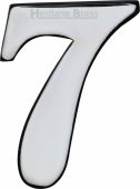 C1568 7-PC Heritage Brass Numeral 7 Self Adhesive 51mm (2") Polished Chrome Finish