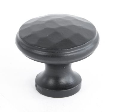 Click Here To Enlarge This Photo Of 33992 From The Anvil Black Beaten Cupboard Knob - Medium