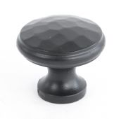 33992 From The Anvil Black Beaten Cupboard Knob - Medium
