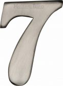 C1568 7-SN Heritage Brass Numeral 7 Self Adhesive 51mm (2") Satin Nickel Finish