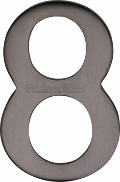 Click Here To Enlarge This Photo Of C1568 8-MB Heritage Brass Numeral 8 Self Adhesive 51mm (2") Matt Bronze Finish