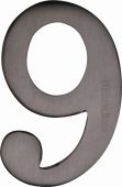 C1568 9-MB Heritage Brass Numeral 9 Self Adhesive 51mm (2") Matt Bronze Finish