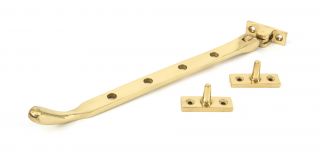 33750 From The Anvil Polished Brass 10'' Peardrop Stay