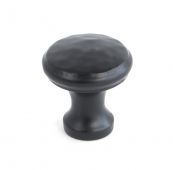 33840 From The Anvil Black Beaten Cupboard Knob - Small