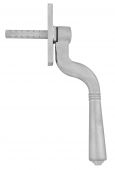 20463 From The Anvil Satin Chrome Teardrop Espag. Window Handle