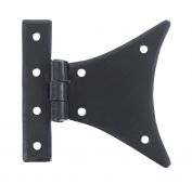 33811 From The Anvil Black 3 1/4'' Half Butterfly Hinge