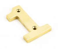83711 From The Anvil Polished Brass Numeral 1