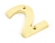 83712 From The Anvil Polished Brass Numeral 2