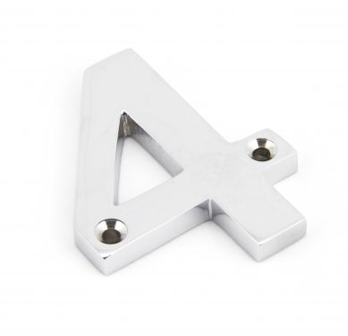Click Here To Enlarge This Photo Of 83724 From The Anvil Polished Chrome Numeral 4
