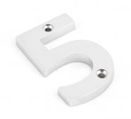 83725 From The Anvil Polished Chrome Numeral 5