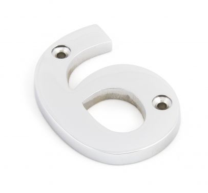 Click Here To Enlarge This Photo Of 83726 From The Anvil Polished Chrome Numeral 6
