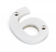 83726 From The Anvil Polished Chrome Numeral 6