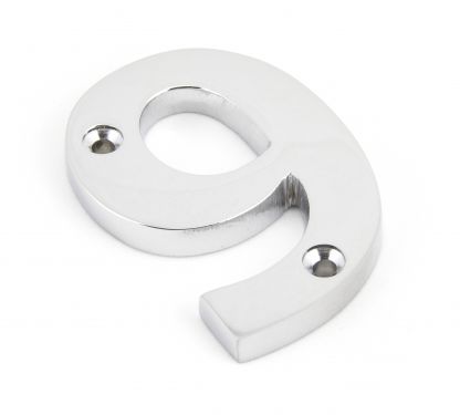Click Here To Enlarge This Photo Of 83729 From The Anvil Polished Chrome Numeral 9