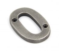 83730 From The Anvil Antique Pewter Numeral 0