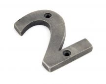 83732 From The Anvil Antique Pewter Numeral 2
