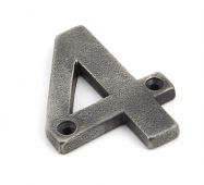 83734 From The Anvil Antique Pewter Numeral 4