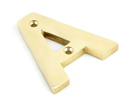Click Here To Enlarge This Photo Of 83801A From The Anvil Polished Brass Letter A