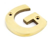 83801G From The Anvil Polished Brass Letter G