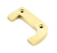 83801J From The Anvil Polished Brass Letter J
