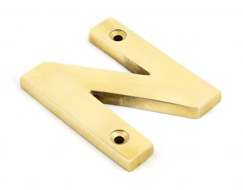 Click Here To Enlarge This Photo Of 83801N From The Anvil Polished Brass Letter N