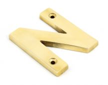 83801N From The Anvil Polished Brass Letter N