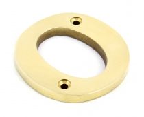 83801O From The Anvil Polished Brass Letter O