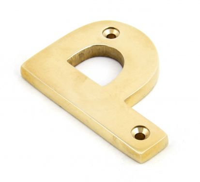 Click Here To Enlarge This Photo Of 83801P From The Anvil Polished Brass Letter P