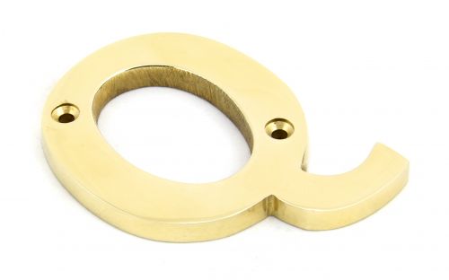 Click Here To Enlarge This Photo Of 83801Q From The Anvil Polished Brass Letter Q