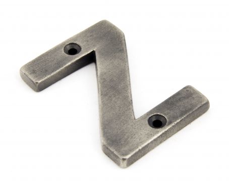 Click Here To Enlarge This Photo Of 83803Z From The Anvil Antique Pewter Letter Z