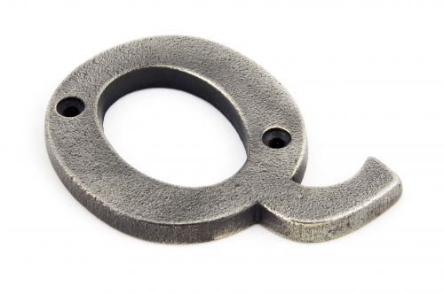 Click Here To Enlarge This Photo Of 83803Q From The Anvil Antique Pewter Letter Q