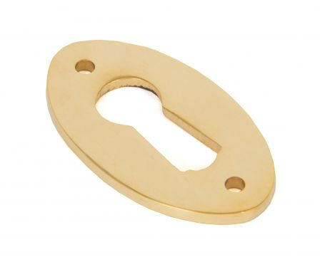 Click Here To Enlarge This Photo Of 83812 From The Anvil Polished Brass Oval Escutcheons