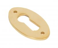 83812 From The Anvil Polished Brass Oval Escutcheons