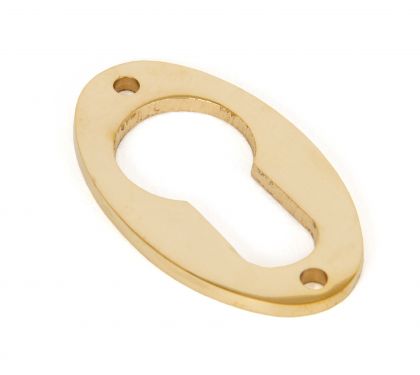 Click Here To Enlarge This Photo Of 83815 From The Anvil Polished Brass Oval Euro Escutcheons