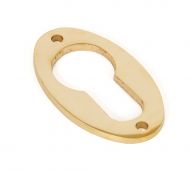 83815 From The Anvil Polished Brass Oval Euro Escutcheons