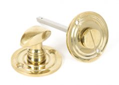 83825 From The Anvil Polished Brass Round Bathroom Thumbturn