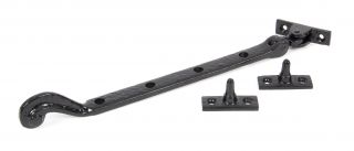 73136 From The Anvil Black Antique 11" Rosehead Stay