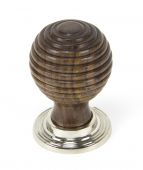 83874 From The Anvil Rosewood & Polished Nickel Beehive Cabinet Knob - Large