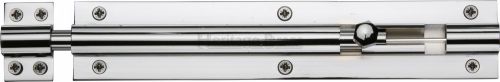 Click Here To Enlarge This Photo Of C1584 8-PC Heritage Brass Door Bolt Straight 8" x 1 ½"" Polished Chrome Finish