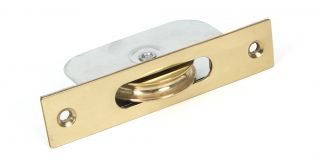 83891 From The Anvil Polished Brass Square Ended Sash Pulley 75kg