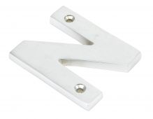 83804N From The Anvil Satin Chrome Letter 'N'