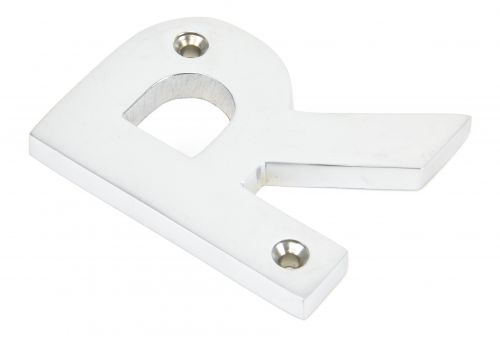 Click Here To Enlarge This Photo Of 83804R From The Anvil Satin Chrome Letter 'R'