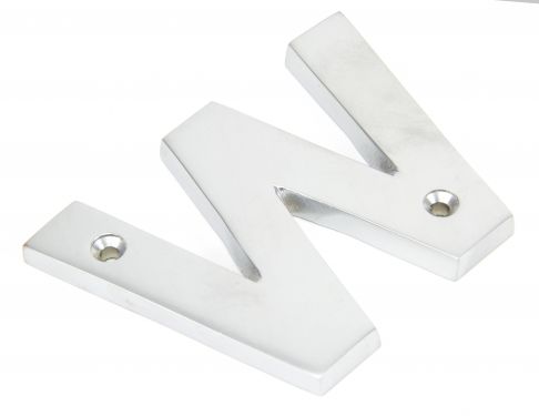 Click Here To Enlarge This Photo Of 83804W From The Anvil Satin Chrome Letter 'W'
