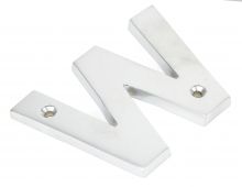 83804W From The Anvil Satin Chrome Letter 'W'