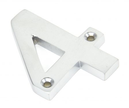 Click Here To Enlarge This Photo Of 83924 From The Anvil Satin Chrome Numeral No '4'