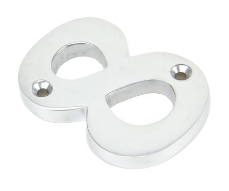 Click Here To Enlarge This Photo Of 83928 From The Anvil Satin Chrome Numeral No '8'