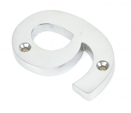 Click Here To Enlarge This Photo Of 83929 From The Anvil Satin Chrome Numeral No '9'