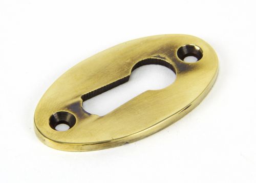 Click Here To Enlarge This Photo Of 83818 From The Anvil Aged Brass Oval Escutcheons